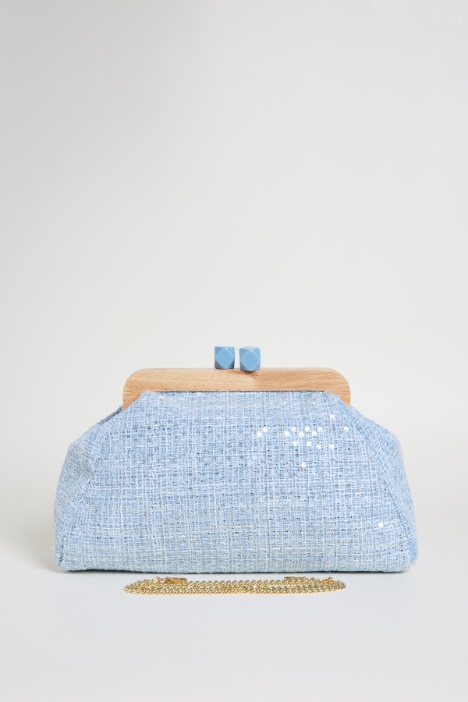 Maxi pochette con paillettes