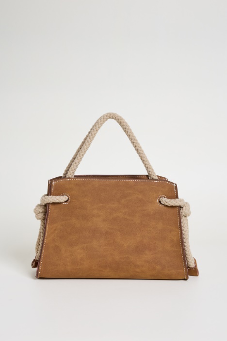 Borsa a mano con manici in corda