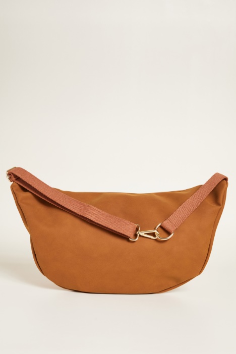 Borsa in tessuto dal finish vellutato