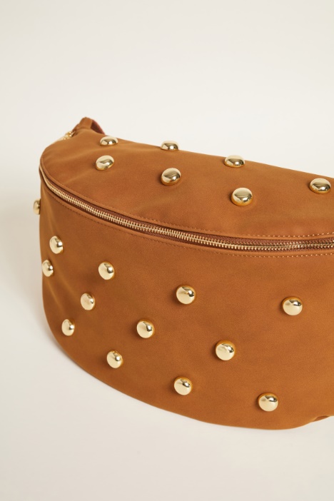 Borsa in tessuto dal finish vellutato