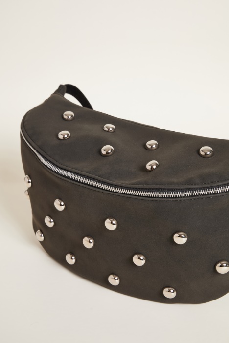 Borsa in tessuto dal finish vellutato