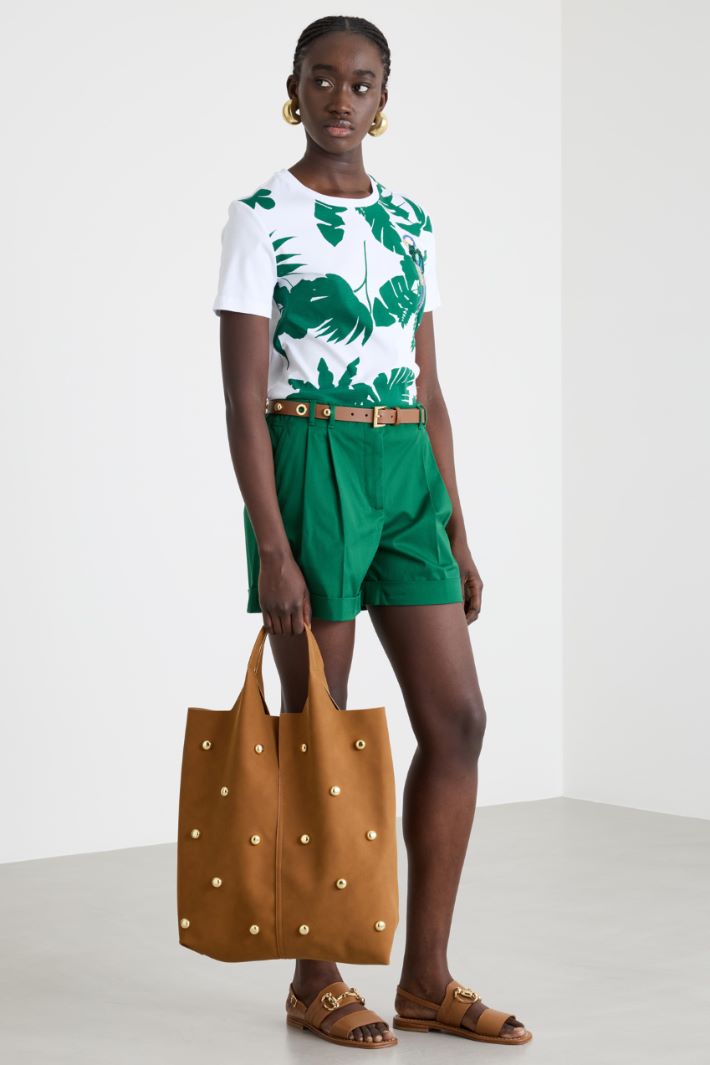 Studded tote bag Intrend - 5