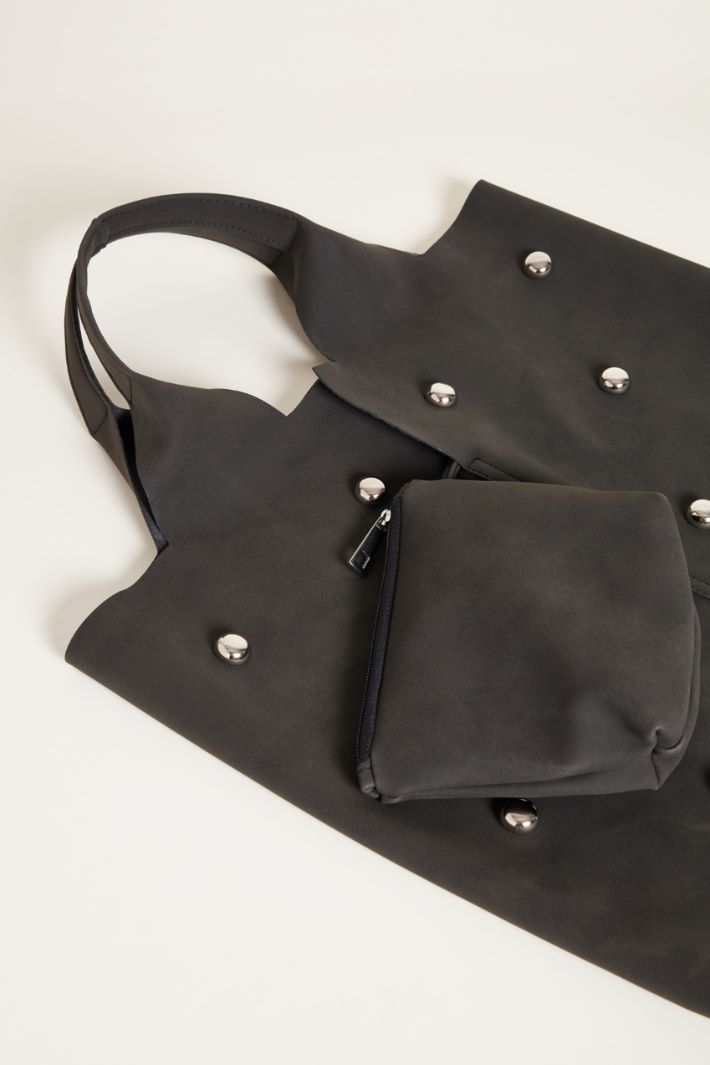 Studded tote bag Intrend - 4