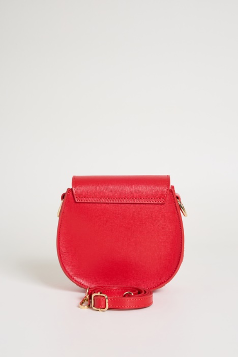 Bolso redondeado de piel