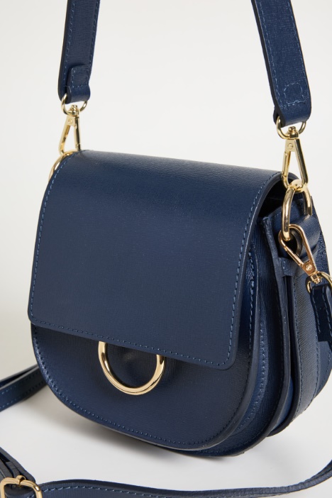 Borsa arrotondata in pelle