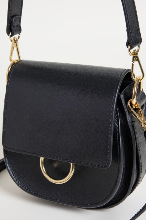 Borsa arrotondata in pelle