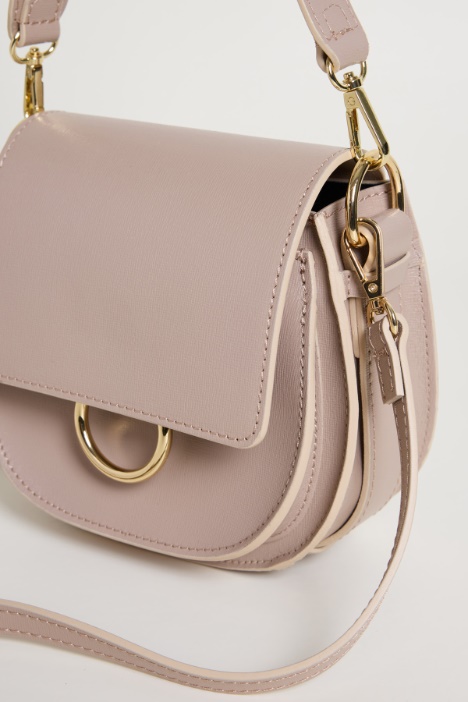 Borsa arrotondata in pelle