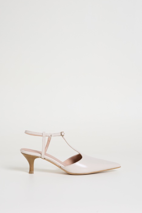 Slingback T-bar in pelle Intrend