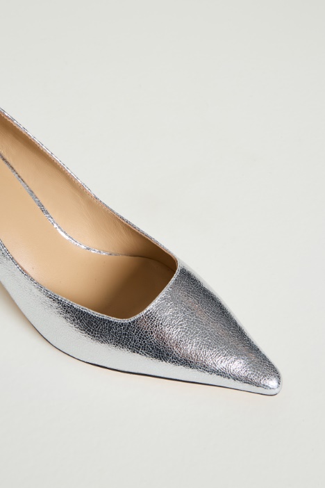 Décolleté laminata effetto craquelé