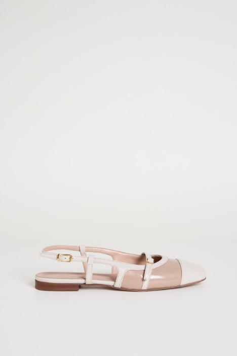 Patent Leather Slingback Ballet Flats Intrend
