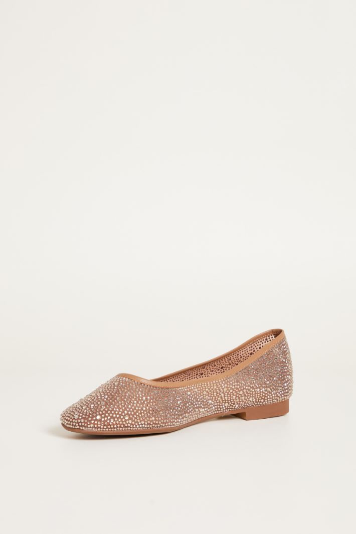Ballerina in pelle con strass Intrend - 3