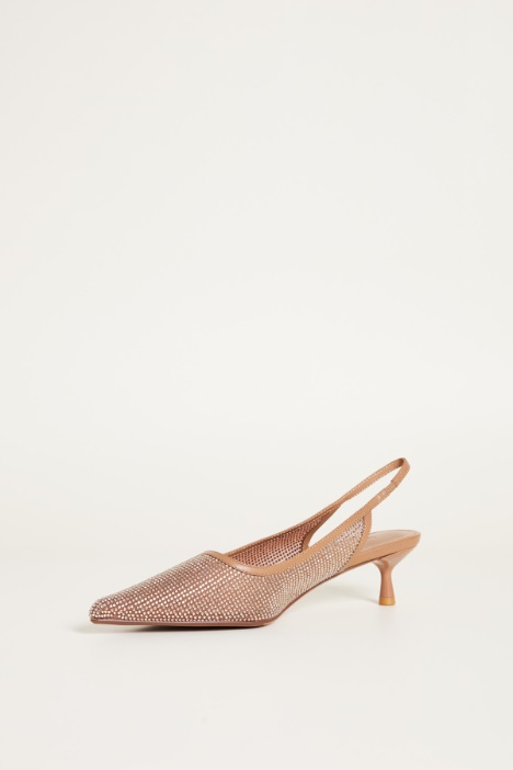 Slingback con strass