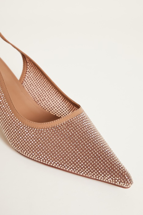 Slingback con strass