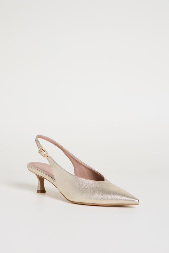 Slingback in pelle laminata Intrend - 2