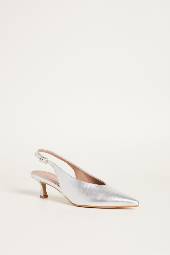Slingback in pelle laminata Intrend - 2
