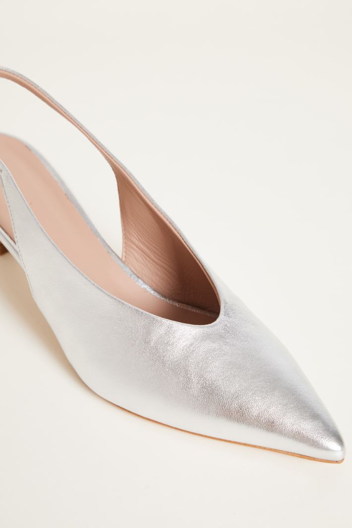Slingback in pelle laminata Intrend - 4