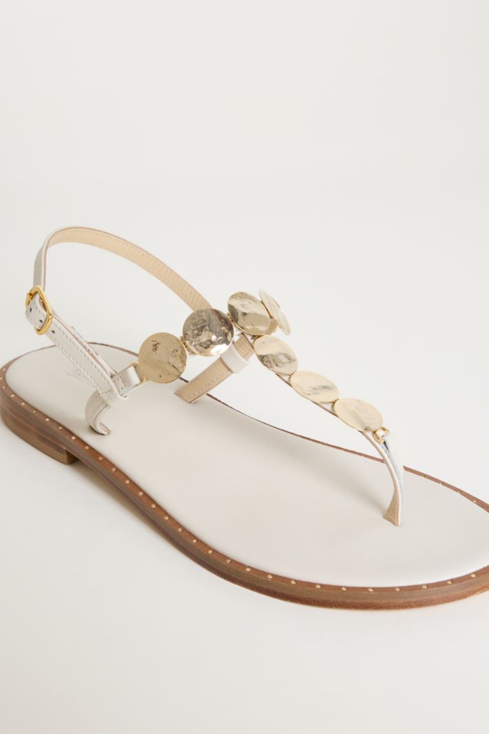 Leather Flat Sandals Intrend - 4