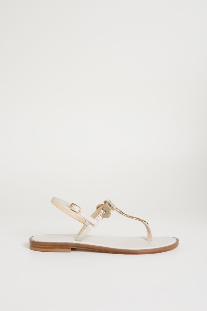 Leather Flat Sandals Intrend