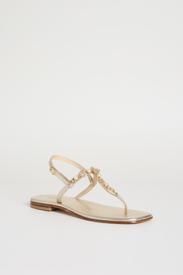 Sandali laminati con strass Intrend - 2