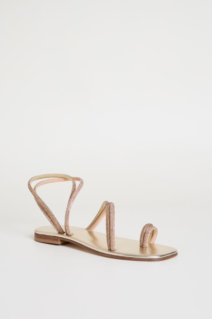 Sandali multilistino con strass Intrend - 2