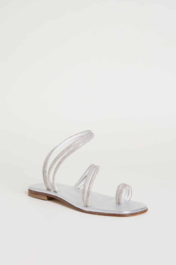 Sandali multilistino con strass Intrend - 2