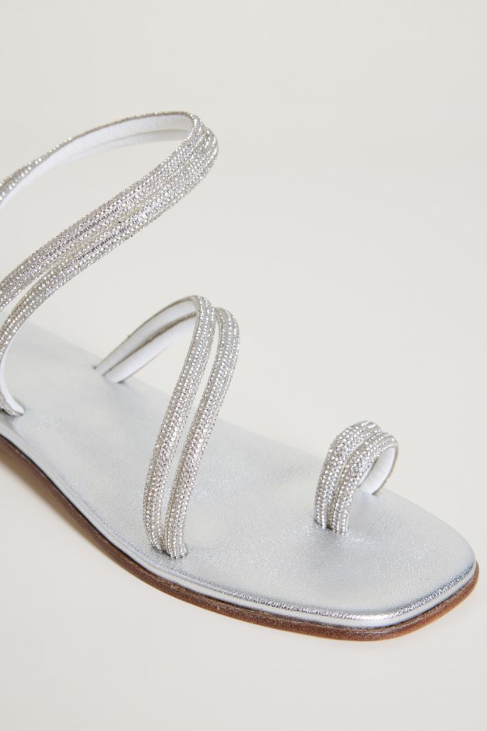 Sandali multilistino con strass Intrend - 4