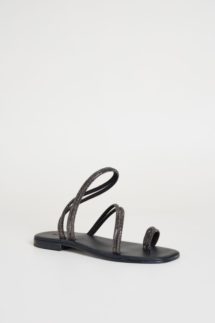 Sandali multilistino con strass Intrend - 2
