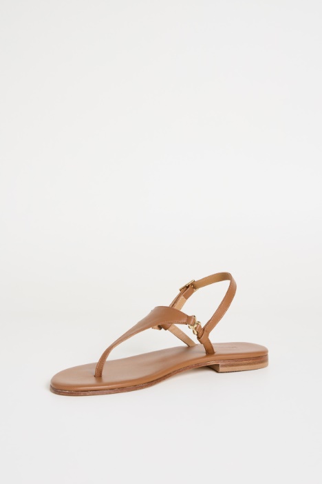 Sandali in pelle laminata