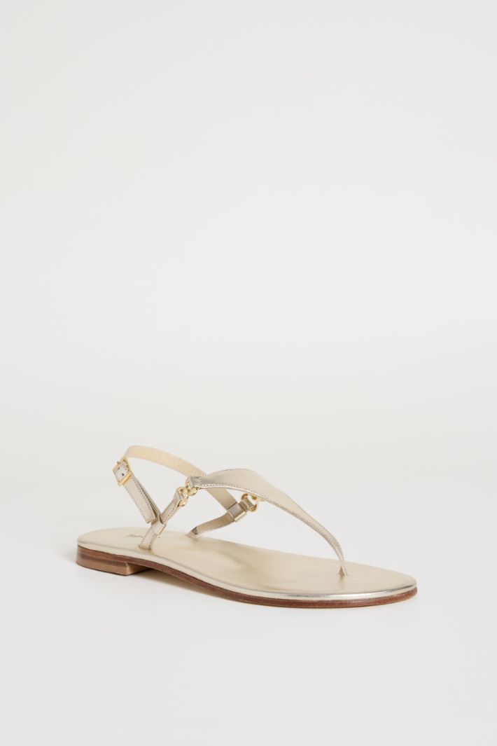 Sandali in pelle laminata Intrend - 2