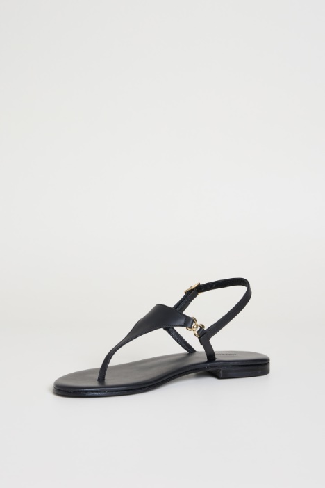 Sandali in pelle laminata