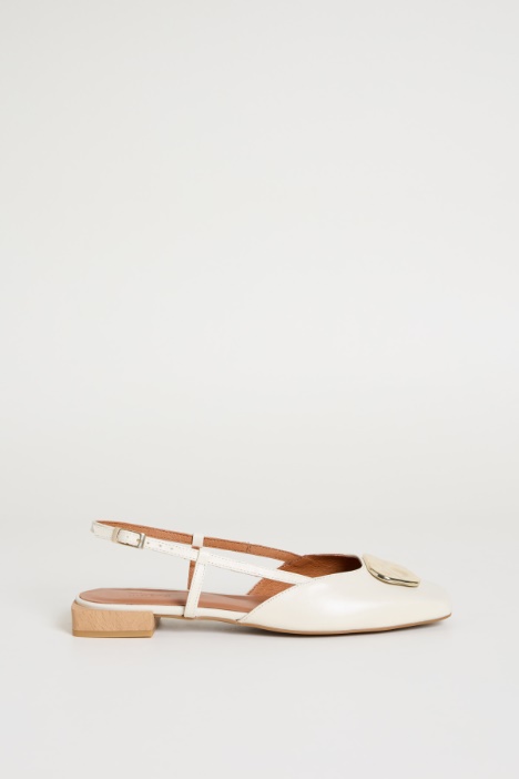 Jewelled Flat Slingbacks Intrend