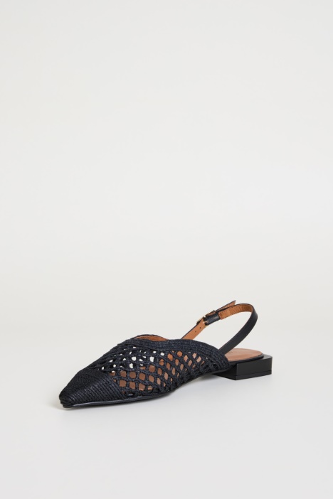 Slingback intrecciate