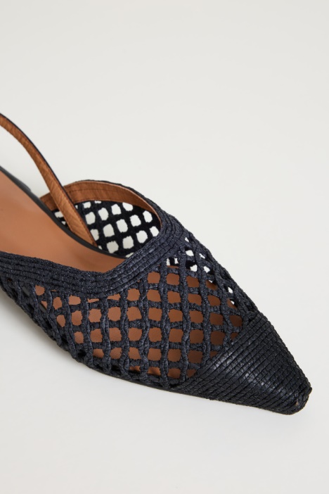 Slingback intrecciate