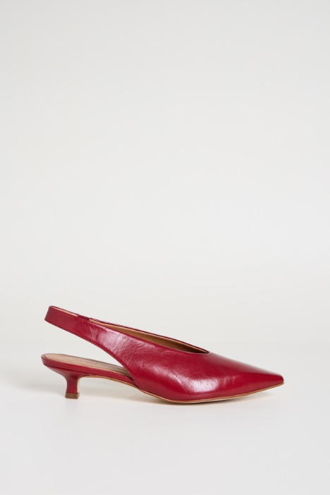 Slingback in pelle Intrend