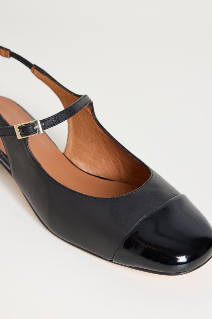Slingback basse in pelle Intrend - 4