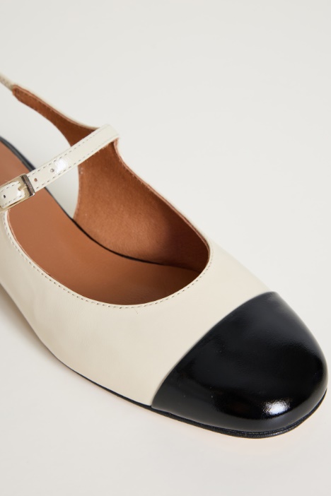 Slingback bicolore