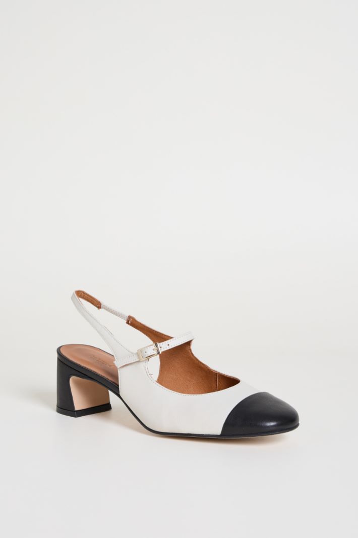 Two-tone Heeled Slingbacks Intrend - 2