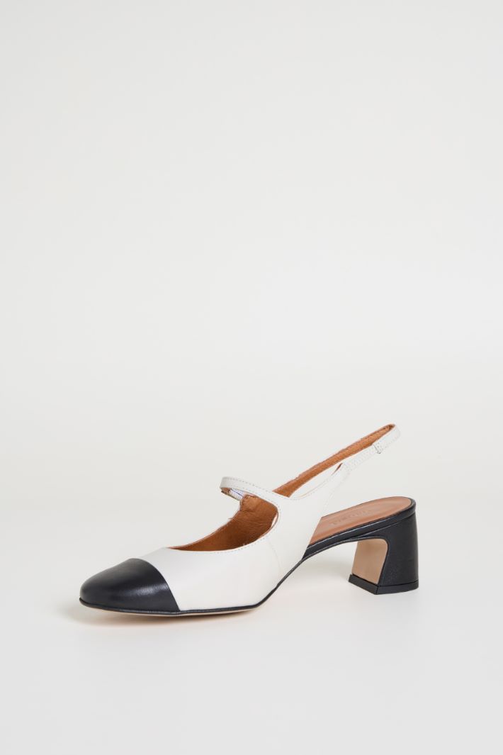 Two-tone Heeled Slingbacks Intrend - 3