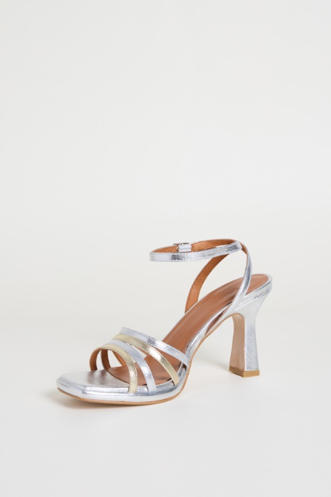 Sandali in pelle laminata