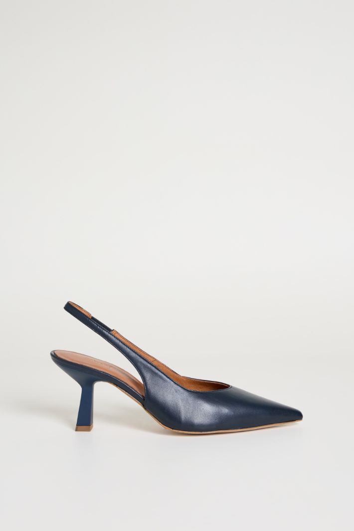 Slingback in pelle Intrend
