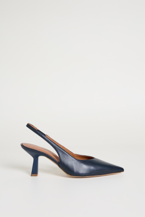 Slingback in pelle Intrend