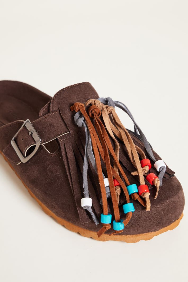 Velvet-finish slippers Intrend - 4