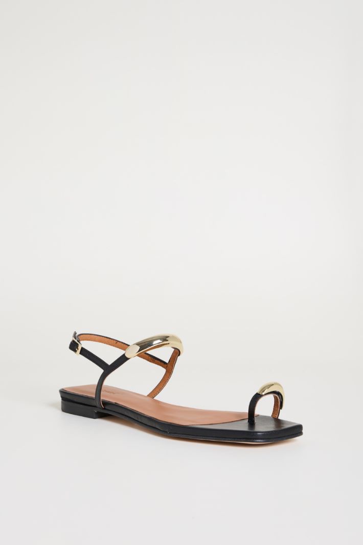 Sandali flat in pelle Intrend - 2