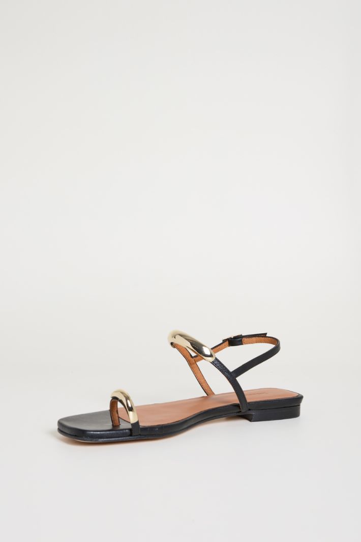 Sandali flat in pelle Intrend - 3