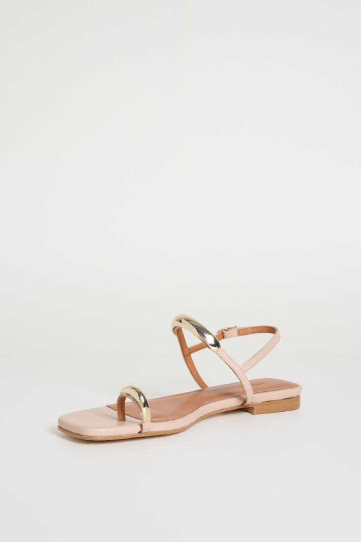 Sandali flat in pelle Intrend - 3