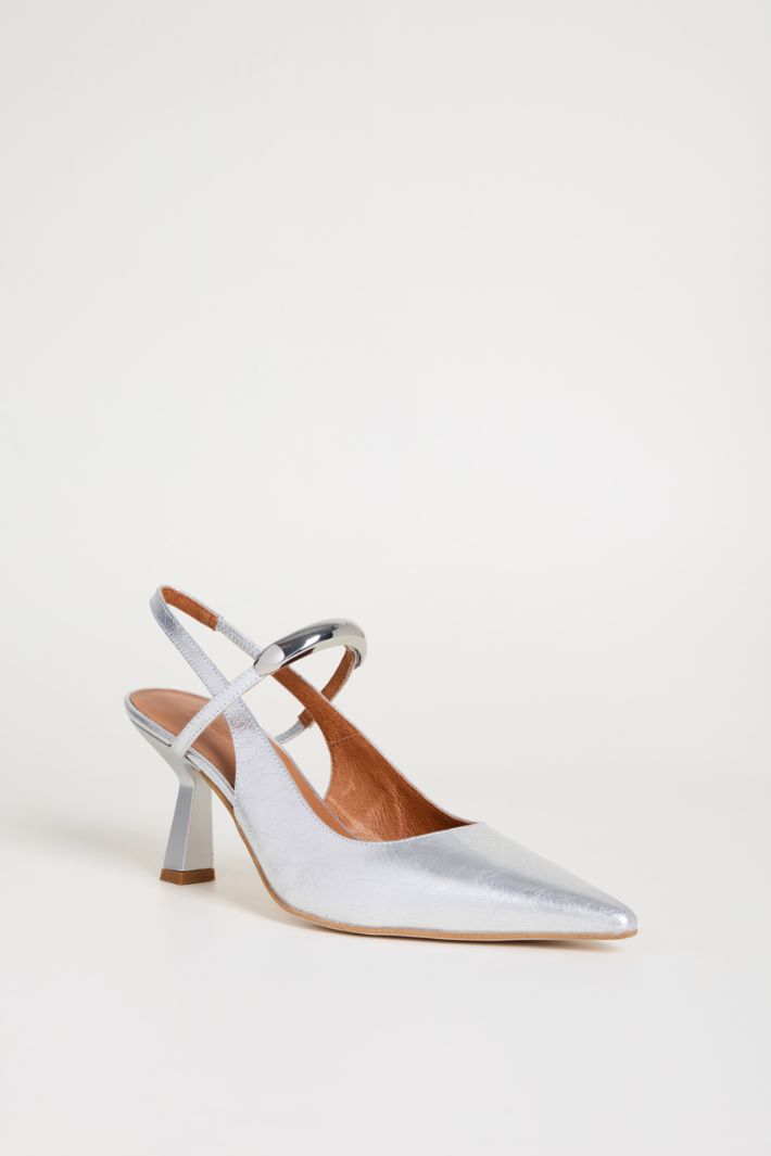 Slingback in pelle laminata Intrend - 2