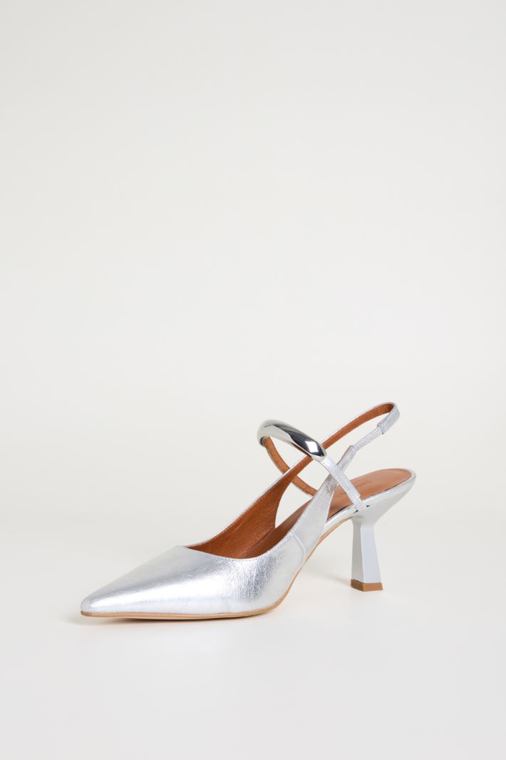 Slingback in pelle laminata Intrend - 3