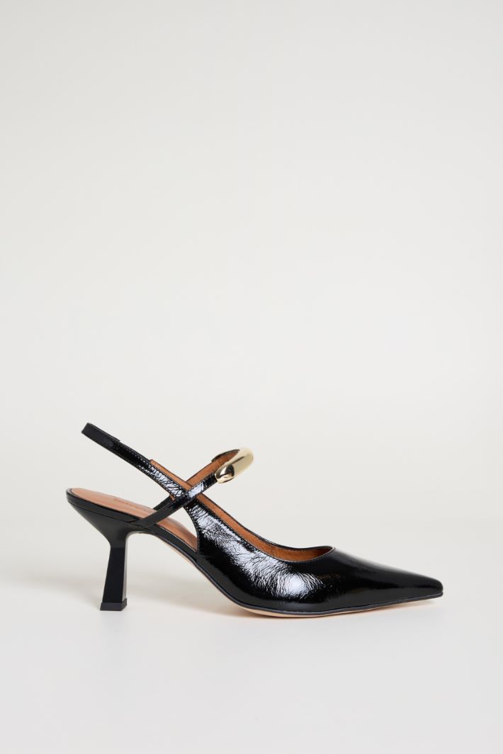 Slingback in pelle Intrend