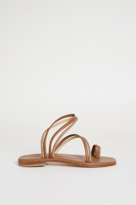 Diamanté Flat Sandals Intrend