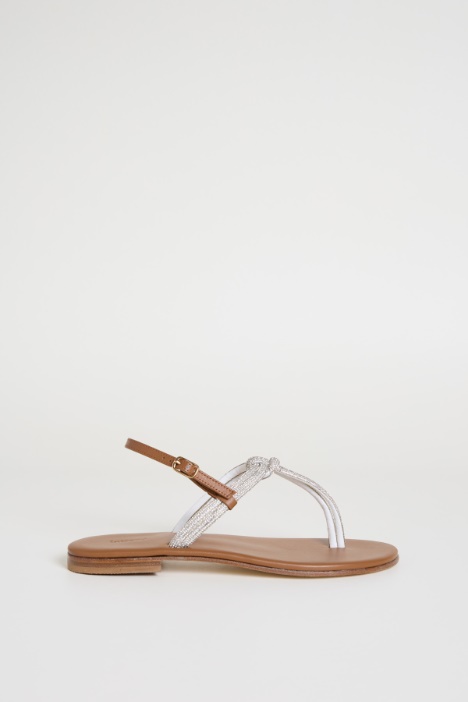 Sandali flat con strass Intrend